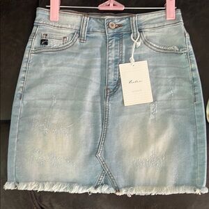 Kancan Light Blue Denim Skirt